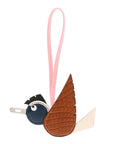 Epsom Swift Matte Alligator Lizard Birdy Bag Charm Fauve Nata Black White Bleu Saphir Rose Sakura