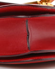 Box Calfskin Medium Classic Box Flap Bag Red