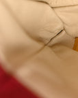 Glazed Calfskin Quilted Soft Boy Flap Red