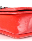 Velvet Quilted Small Boy Flap Coral