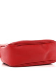 Pebbled Calfskin Small Soho Disco Bag Vibrant Red