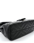 Soft Calfskin Matelasse Medium GG Marmont Shoulder Bag Black
