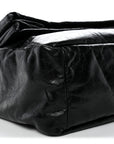Arena Calfskin Medium Monaco Chain Shoulder Bag Black
