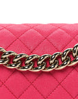 Caviar Quilted Medium Boy Flap Pink
