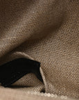Linen Calfskin Small Rive Gauche Tote Greggio Natural