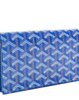 Goyardine Richelieu Wallet Sky Blue
