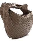 Nappa Intrecciato Teen Jodie Hobo Taupe Grey