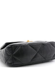 Lambskin Quilted Medium CHNL 19 Flap Black
