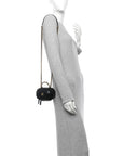Lambskin Quilted CC Bubble Vanity Case With Chain Black