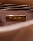 Lambskin Quilted Large CHNL 19 Flap Dark Brown