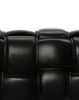 Nappa Maxi Intreccio Padded Cassette Crossbody Bag Black
