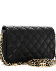 Caviar Quilted Small CC You Flap Black