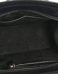 Drummed Calfskin Micro Luggage Black