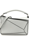 Calfskin Small Puzzle Bag Kaolin
