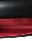 Lambskin Quilted CHNL 19 Wallet On Chain WOC Black