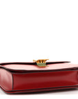 Box Calfskin Medium Classic Box Flap Bag Dark Brick