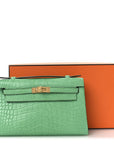 Matte Alligator Kelly Pochette Vert Comics