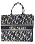 Oblique Large Book Tote Blue Multicolor