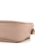 Pebbled Calfskin Small Soho Disco Bag Rose Beige