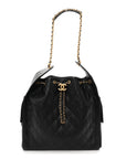 Caviar Quilted Medium CHNL 25 Handbag Black
