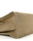 Cotton Canvas Medium The Traveler Tote Bag Slate Green
