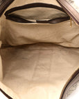 GG Supreme Monogram Web Ophidia Half Moon Hobo Brown