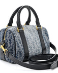 Denim Oblique Groove 20 Bag Blue