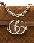 Suede MicroGCCIssima Go Small Shoulder Bag Brown