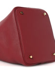 Taurillon Clemence Picotin Lock 22 MM Rouge H