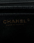 Caviar Quilted Mini Top Handle Rectangular Flap Black