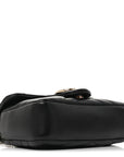 Lambskin Matelasse Mini GG Marmont Shoulder Bag Black