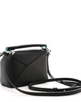 Calfskin Mini Puzzle Edge Bag Black