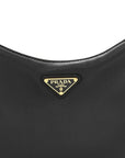 Soft Calfskin Medium Aimee Shoulder Bag Black