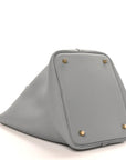 Taurillon Clemence Picotin Lock 22 MM Gris Pantin
