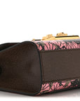 GG Supreme Monogram Bengal Small Padlock Shoulder Bag Beige Pink
