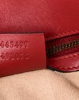 Calfskin Matelasse Small GG Marmont Shoulder Bag Hibiscus Red
