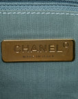Tweed Quilted Large CHNL 19 Flap Blue Multicolor