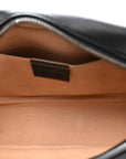 Calfskin Matelasse Small GG Marmont Chain Shoulder Bag Black