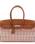 Toile Swift Broderie Shoulder Birkin Light 39 Gold Fauve Rose Pop Black
