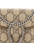 GG Supreme Monogram Super Mini Dionysus Shoulder Bag Taupe