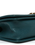 Caviar Quilted Medium Boy Flap Dark Green
