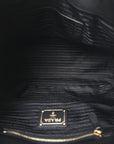 Tessuto Nylon Soft Calf Small Tote Black