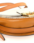 GG Supreme Monogram Calfskin Small Padlock Messenger Shoulder Bag Beige Mystic White Sun Oil