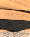 Vitello Seta Canvas FF Embroidered Mini Peekaboo Iconic Satchel Miele Scuro Poudre