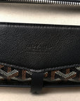 Goyardine Calfskin Cisalpin Backpack Black