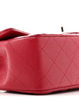 Caviar Quilted Mini Rectangular Flap Pink