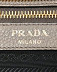 Vitello Daino Zippered Tote Argilla