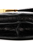 Matte Alligator Constance 18 Black