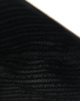 Re-Nylon Saffiano Re-Edition 2000 Double Zip Crossbody Bag Black