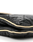 Lambskin East West Mademoiselle Flap Black